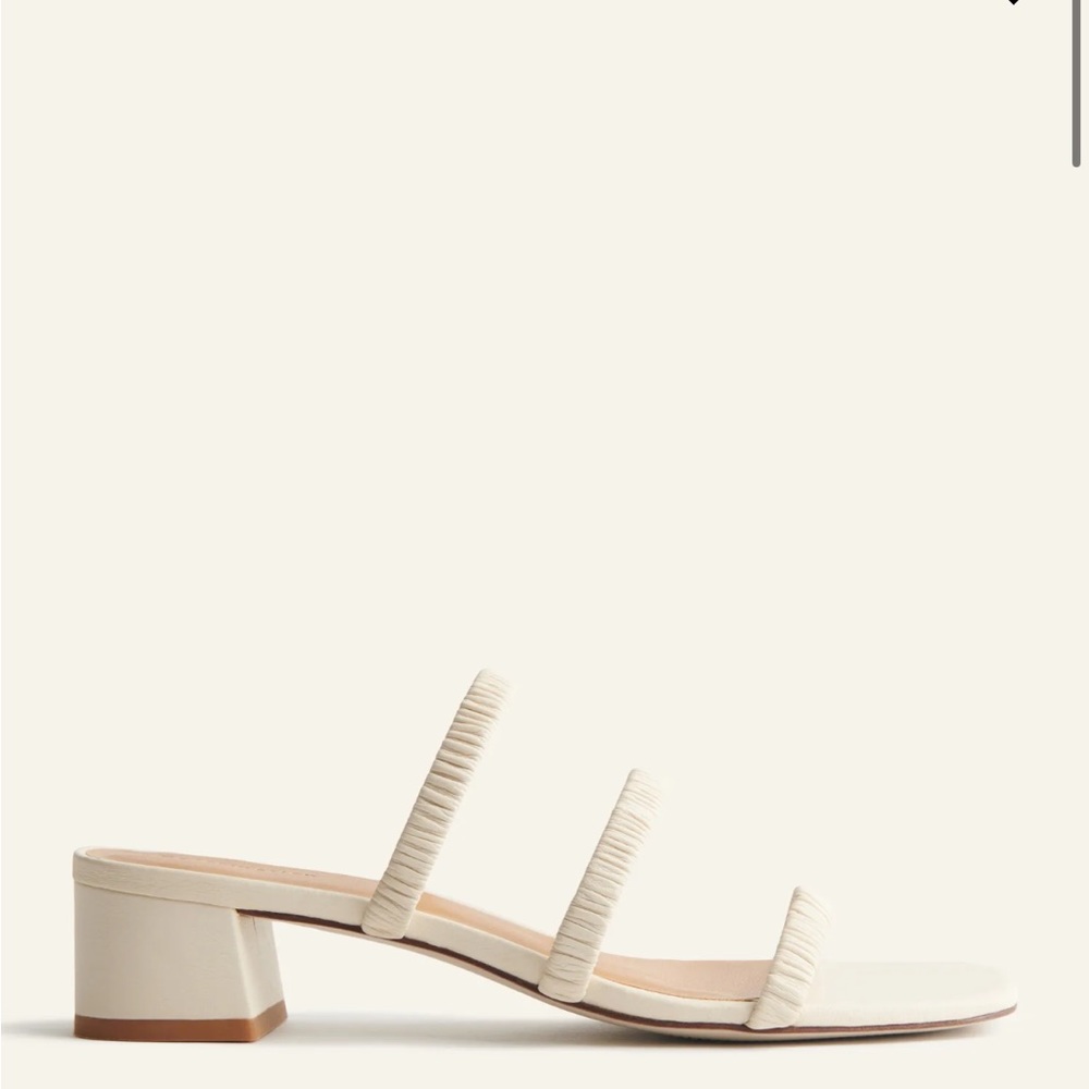Reformation Assunta Strappy Block Heel Mule